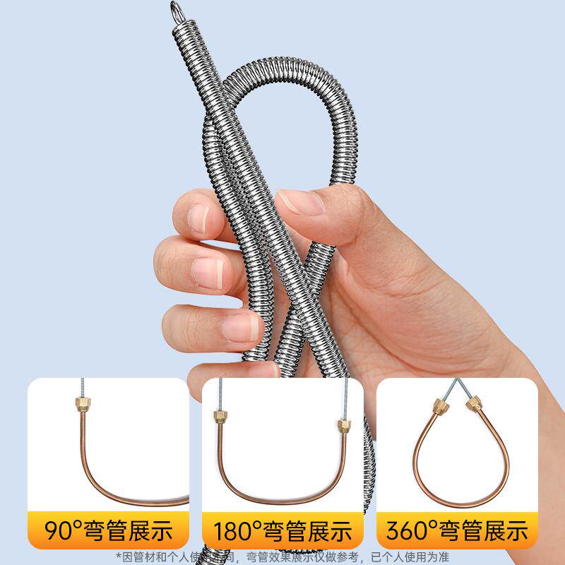 热销空调铜管弯管器内管外内弹簧弯管6-19mm手动折弯加长多功能神