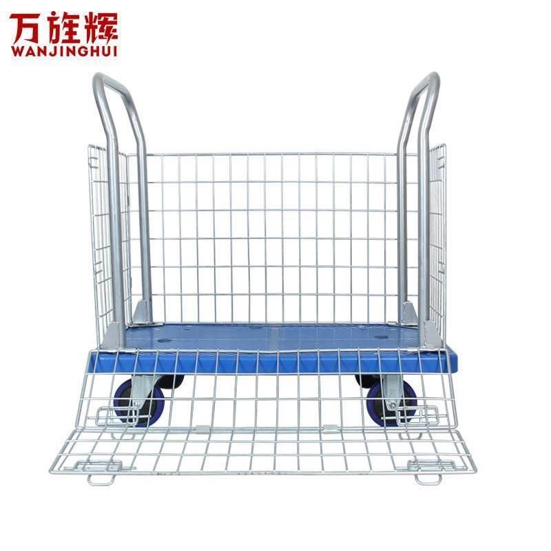 热销护栏平板车分拣车搬运车小推车手推车仓储笼车拖车周转车手拉