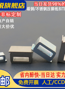 压铆线直角扣TD-40-4 /TD-60-6/TD-175-12 机柜布线夹RAS定制美标