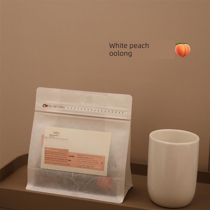 秋润 白桃乌龙调味茶冷泡茶包三角包30泡装90克