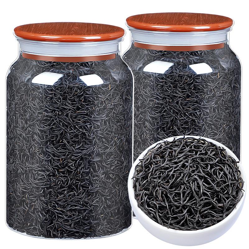 2025新茶福建春茶浓香型正山小种红茶叶新茶散装茶叶透明罐装500g