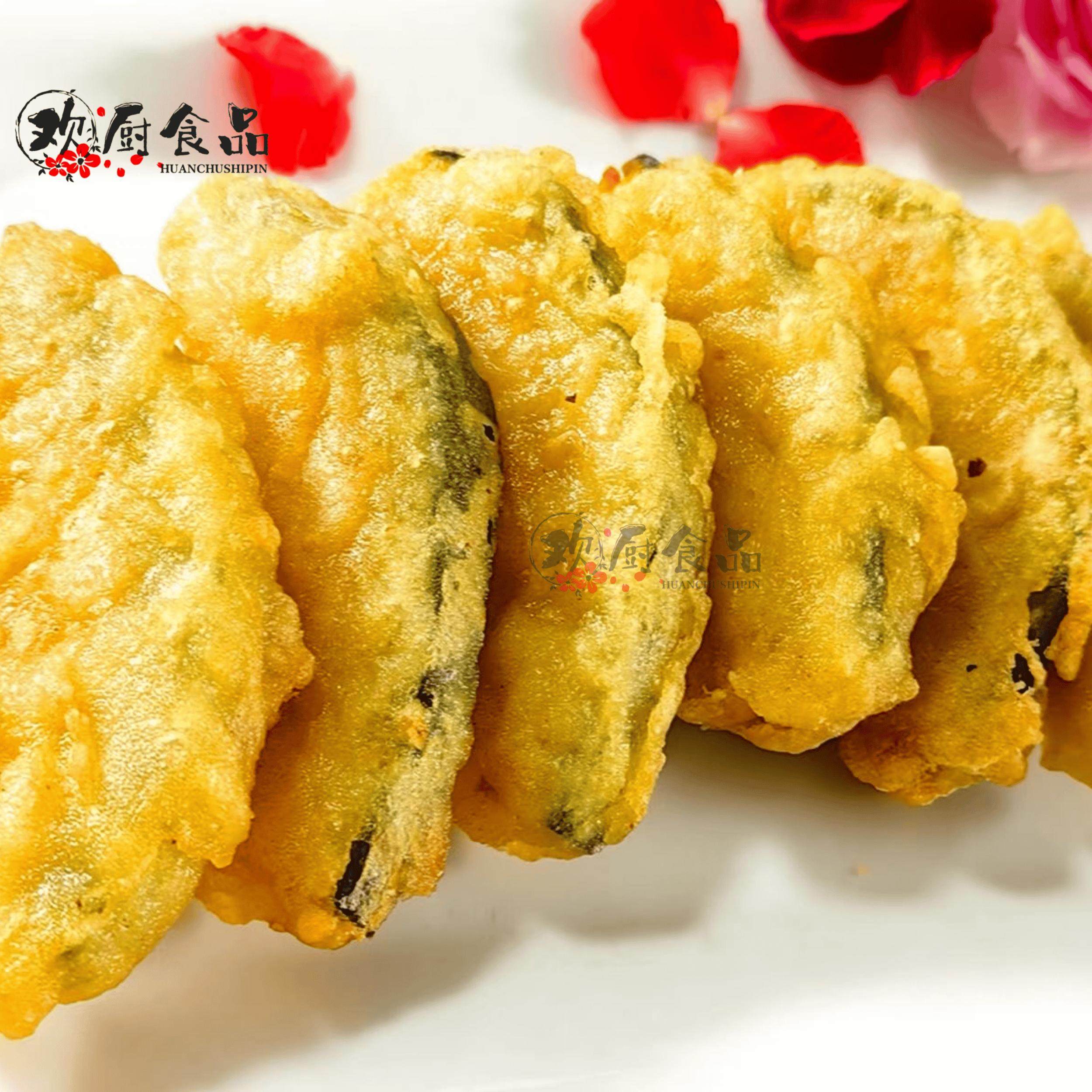 鸿派蛋黄焗南瓜香酥裹粉南瓜片网红美食油炸小吃半成品菜特色食材