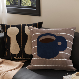 新款 简约抱枕靠垫靠枕腰枕轻奢抱枕套沙发北欧不含芯客厅飘窗腰靠