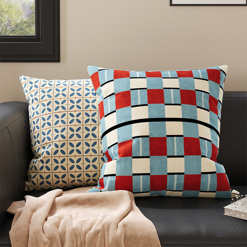 美式复古抱枕沙发靠背垫卧室床头靠枕套靠垫飘窗床上腰靠腰枕含芯,居家布艺,靠垫/抱枕,淘宝优惠券,粉丝福利购,淘宝优惠卷