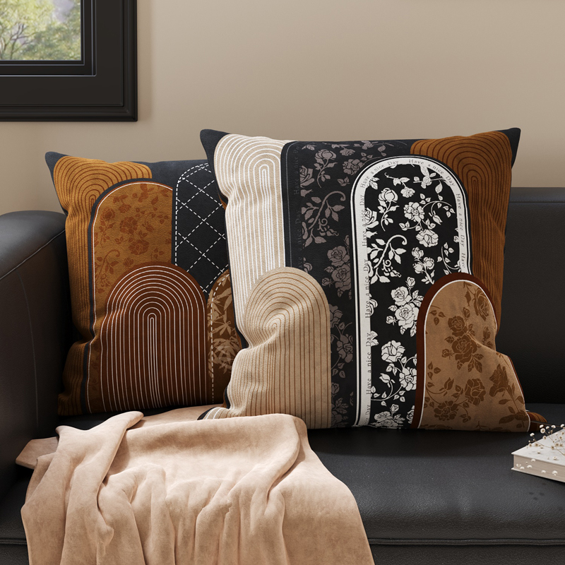 中古风客厅沙发抱枕靠垫车载腰靠靠枕床头床上靠背含芯高级飘窗垫