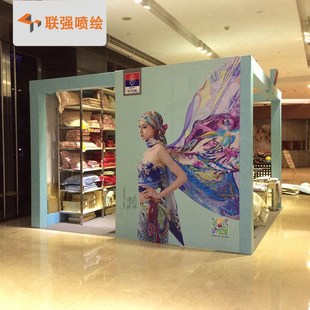 厂家供应背景舞台展会广告布C喷绘活动背景桁架搭建制作