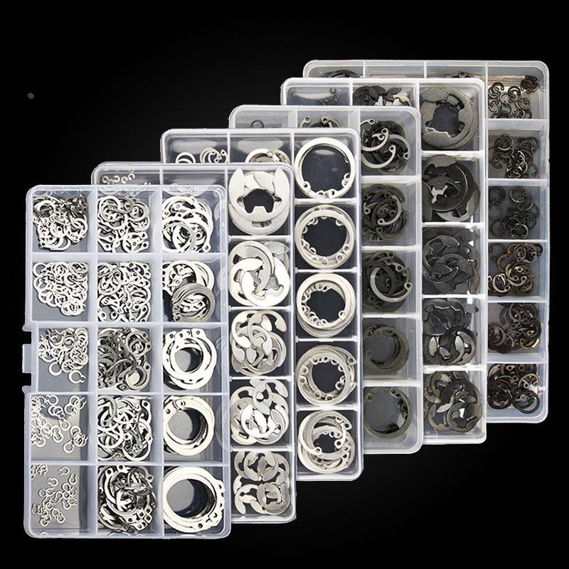 轴用/孔用卡簧/E型开口挡圈/卡环/卡簧/轴卡孔卡外卡内卡套装大全