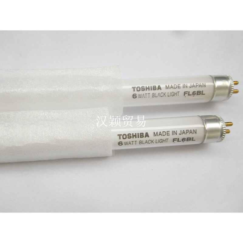 。TOSHIBA MADE IN JAPAN 6W WATTS BLACK LIGHT FL6BL 柔性晒版