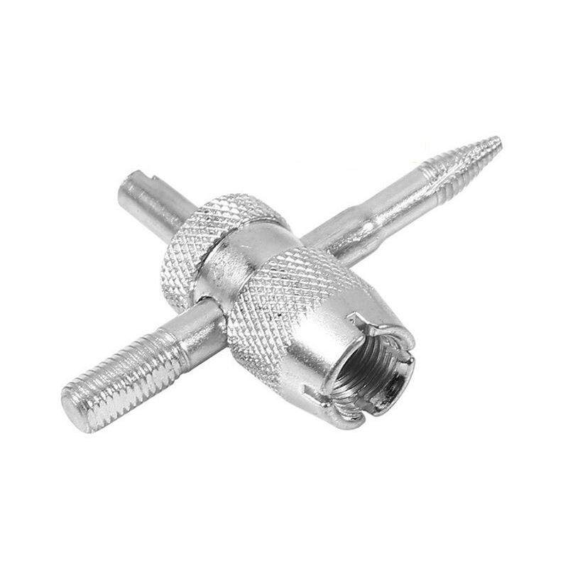 汽车轮胎内胎自行车电动车气门嘴放气四合一多功能气门扳手工具.