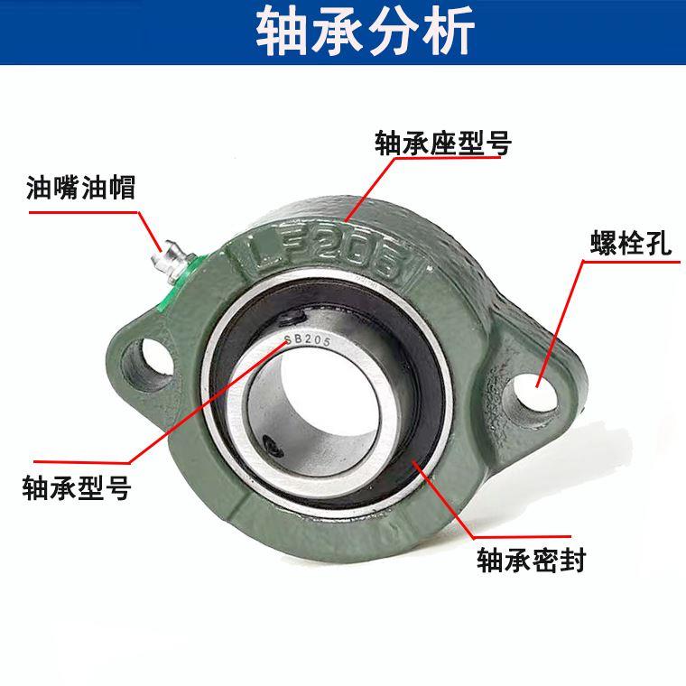 短脚菱形外球面带座轴承SBLF201 202 203 204 205 206 207 208