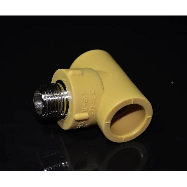 中财管道PPR外丝三通 外丝螺纹三通黄色家装管件4分6分1寸32,橡塑材料及制品,其他塑料制品,淘宝优惠券,粉丝福利购,淘宝优惠卷