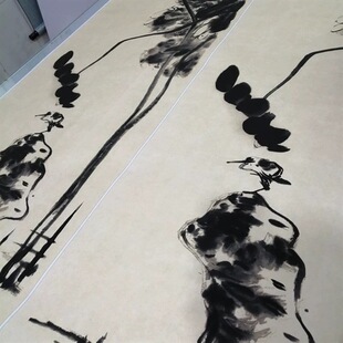 清八大山人朱耷荷花小鸟图宣纸画芯真迹书画艺术微喷复制客厅装饰