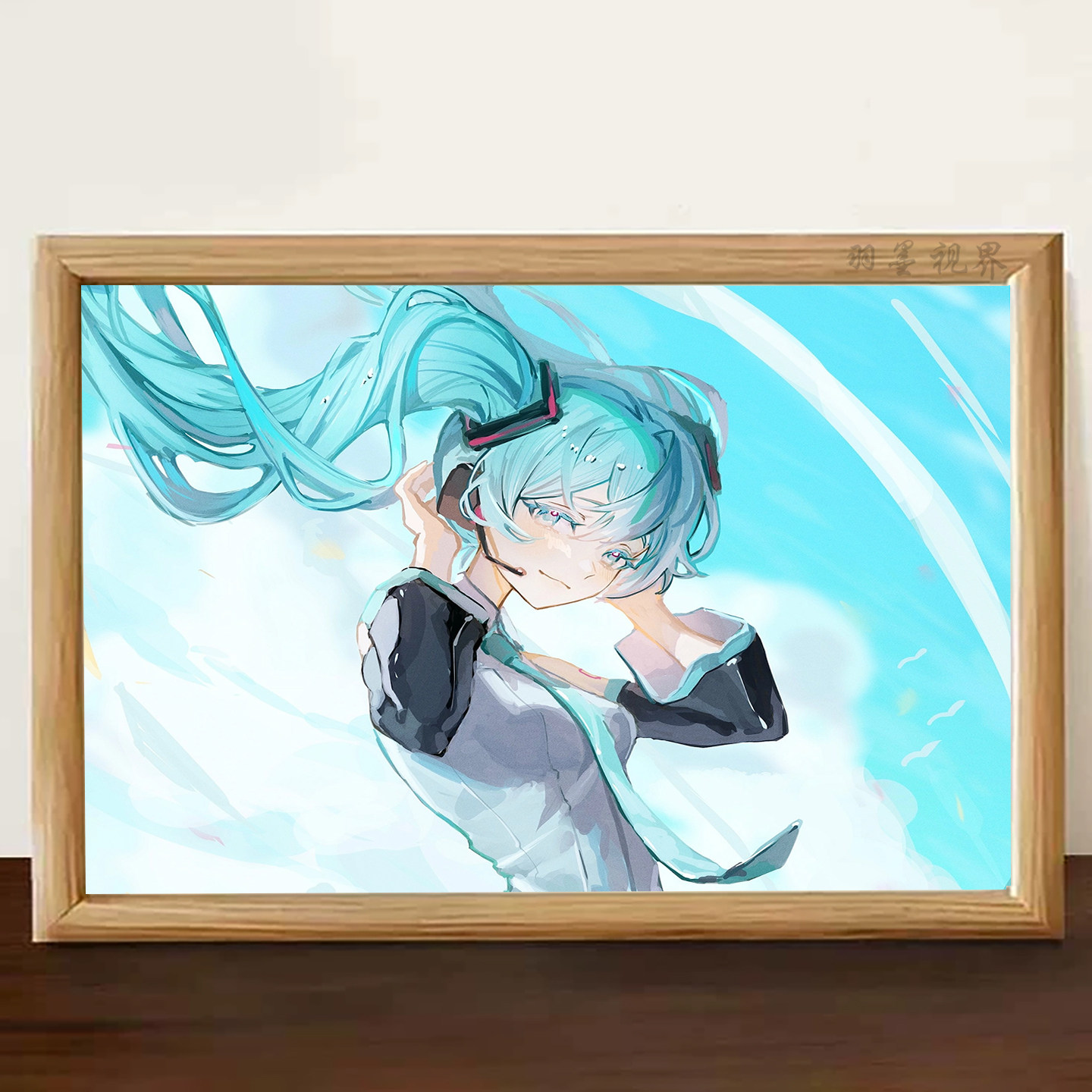 初音未来青空耳机动漫周边相框