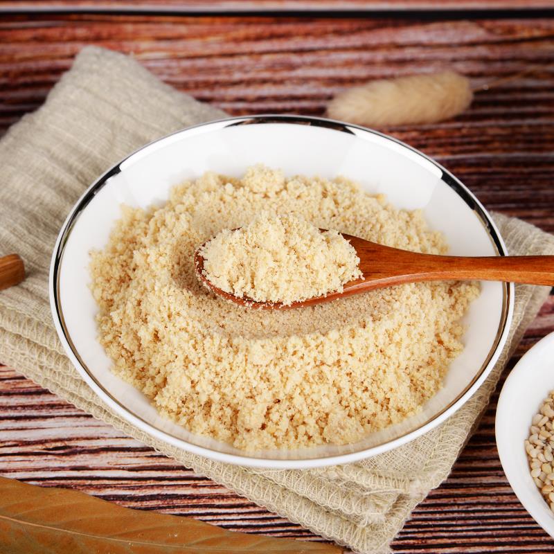 现磨炒熟纯白芝麻粉仁脱皮商用家用调料厨房烧烤烘焙干吃超细即食