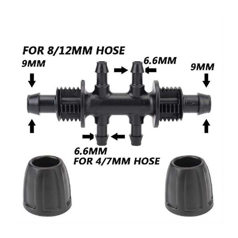 网红Tubing Connector for 4/7mm and 8/12mm Hose 10/20/50Pcs