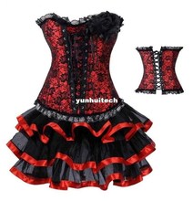 极速4 Color Women Corsets And Bustier Top Gothic Corset