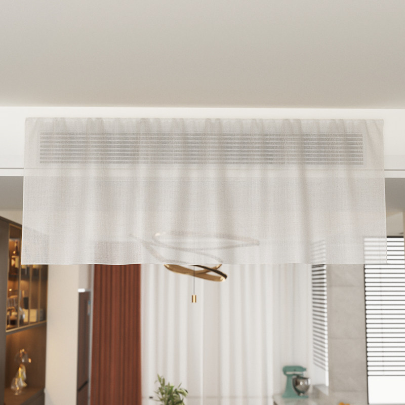 中央空调防直吹挡风帘出风口挡风板纱帘布艺通用遮风帘防尘布帘子