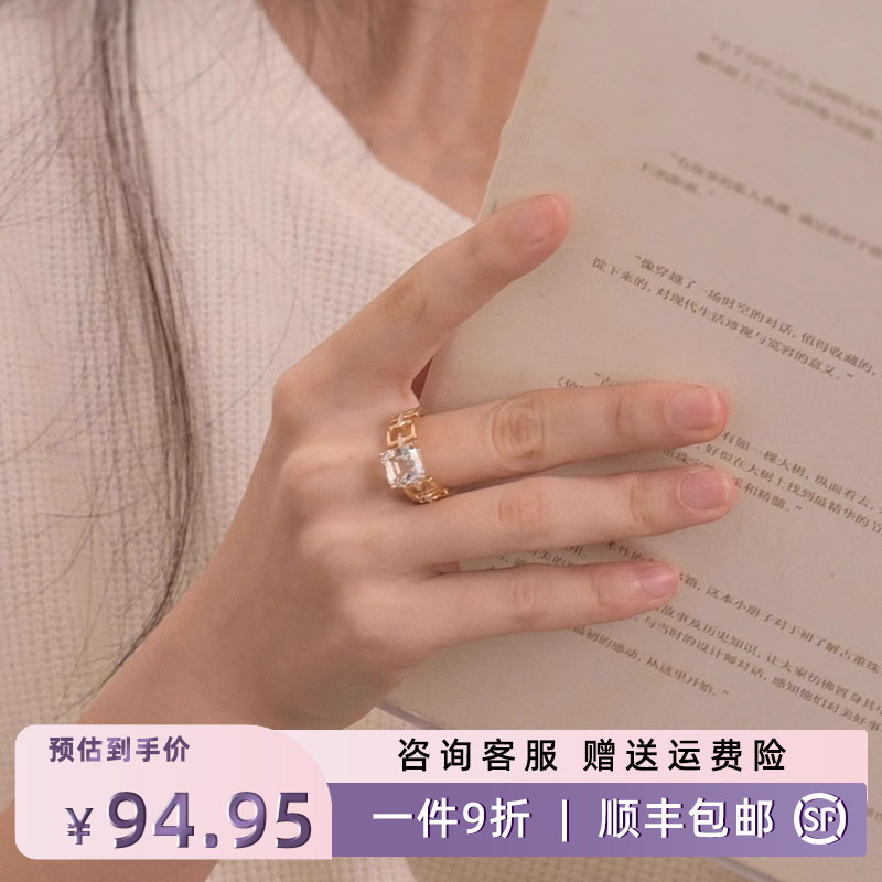 通体s925银女戒轻奢高级感何戒指/指环