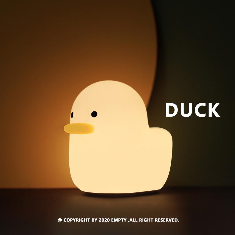 | Dull Duck Sleep Lamp呆呆鸭入眠灯硅胶夜灯光感助眠