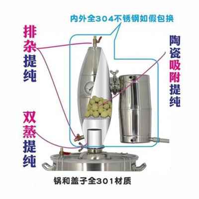 急速发货新品机c酿酒设备j酿酒送高酒质机酒器纯露型免配赠蒸费件