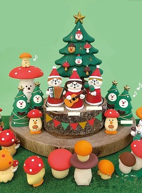 P66D圣诞节礼物ZAKKA圣诞老人文鸟雪人日式猫蘑菇森林的圣诞舞会