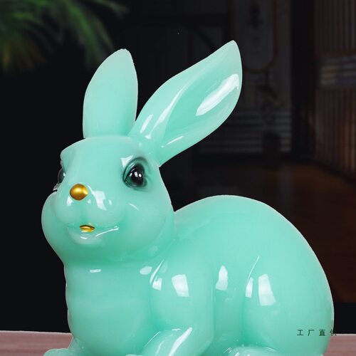 简约现代轻奢兔子摆件高档家居卧室客厅酒柜装饰品电视柜玄关摆设