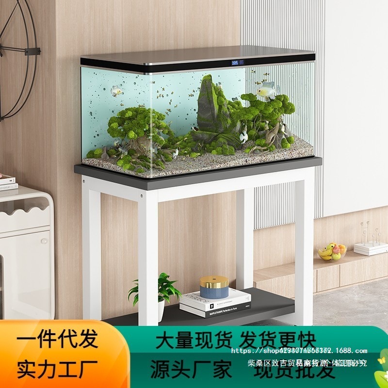 承重鱼缸架子客厅桌子双层落地底柜托架底座柜子支架底架现代