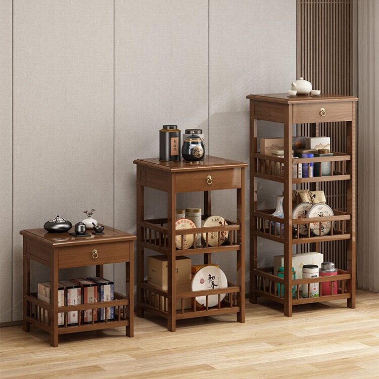 茶柜茶台客厅沙发边几侧边柜小茶几小桌子茶叶架收纳柜角几置物架