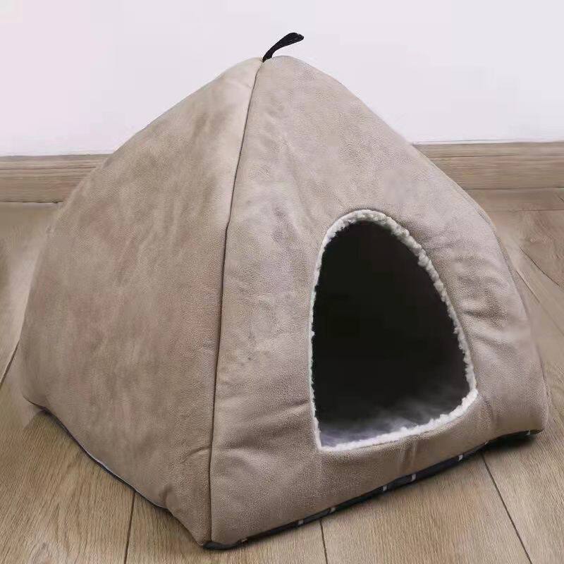 厂家直销宠物四季通用猫窝小型犬狗窝蒙古包颜色随机