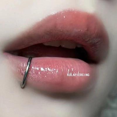 素圈多尺寸钢唇环无缝卡扣鼻环鼻中隔1.2粗钛钢唇环有孔耳环圈圈