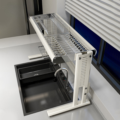 不锈钢厨房水置物架碗碟收纳架水池碗盘洗碗沥水架子