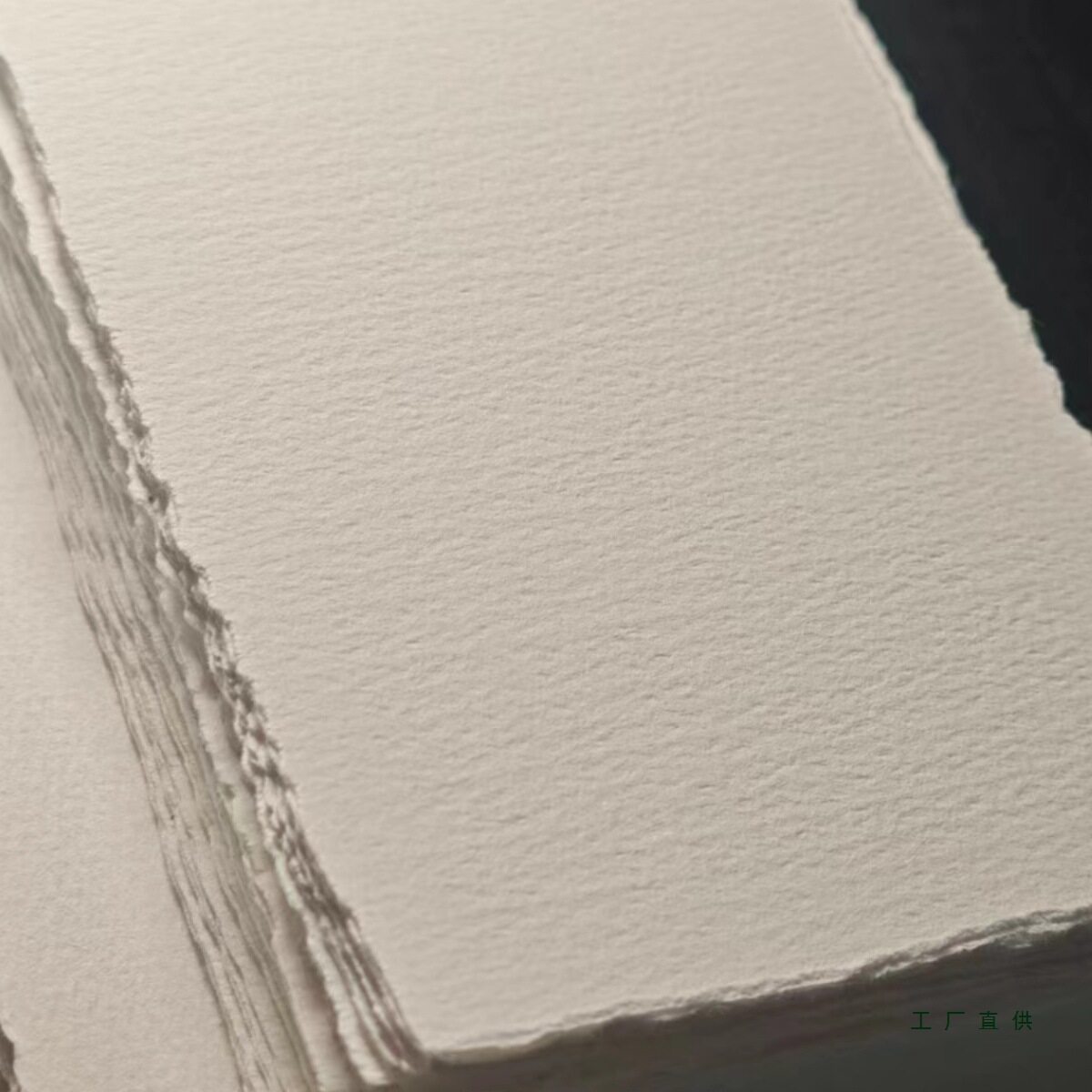 复古毛边水彩纸300g棉质浆粗纹水彩画纸手工美术生专用手账本纸