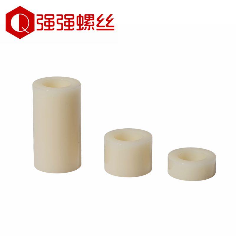 M5M6M8塑料隔离柱尼龙套管垫柱圆直通柱绝缘柱ABS隔离柱圆孔支柱