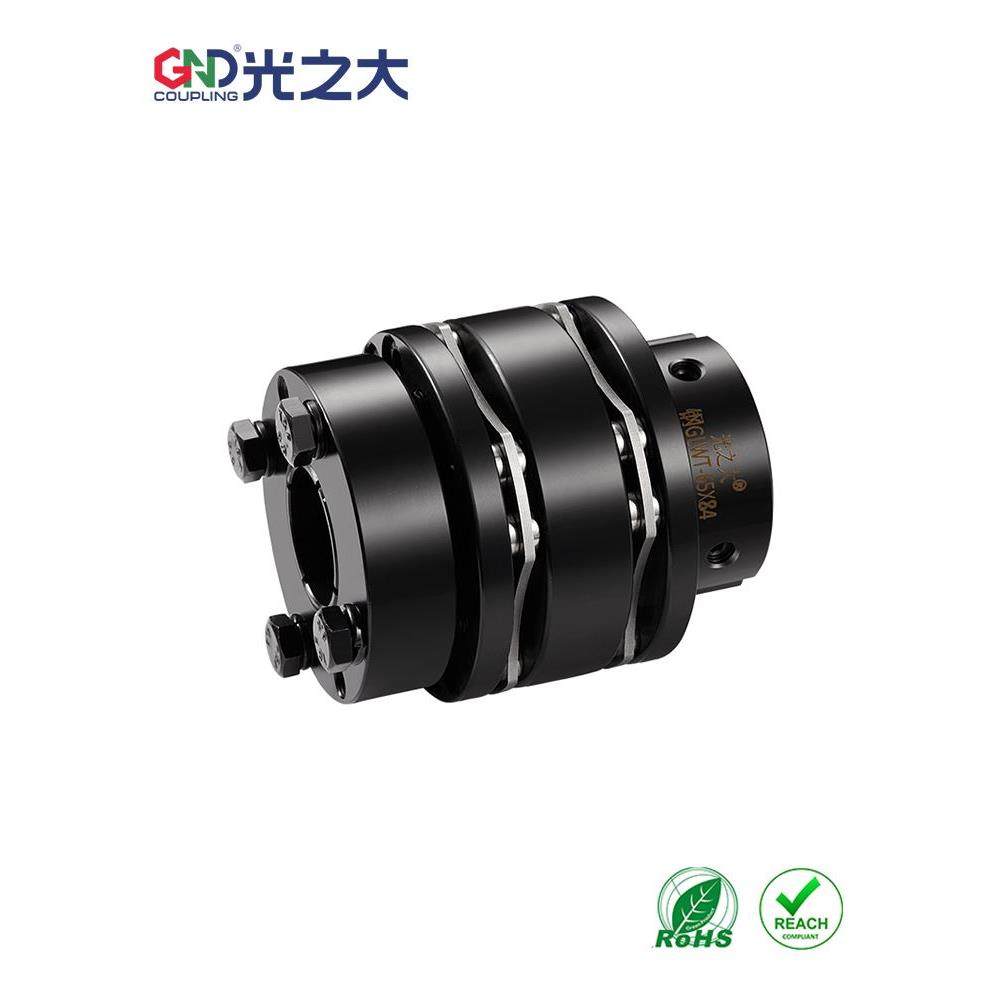光之大45钢八螺丝高刚性双膜片GLWT大扭力台阶账套刚性弹性联轴器