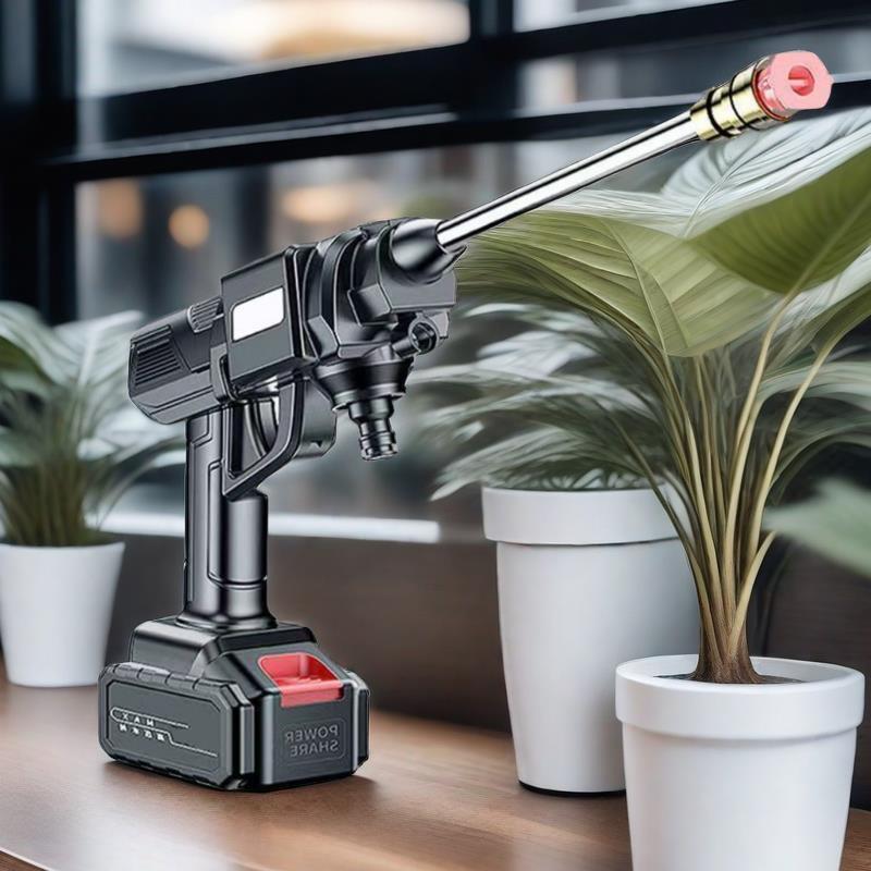 车用水枪锂电池刷车神器水抢家用强力增压无线洗车机高压洗车