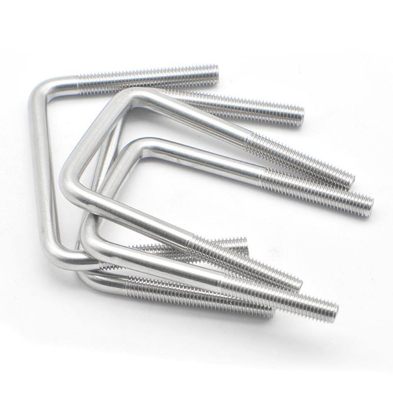 304不锈钢U型螺栓 直角U型螺丝钉 U形管卡 管夹固定卡扣骑马卡子