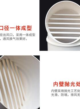透气帽PVC防雨帽110 160屋顶外墙油烟机排气风帽罩50塑料75通风口