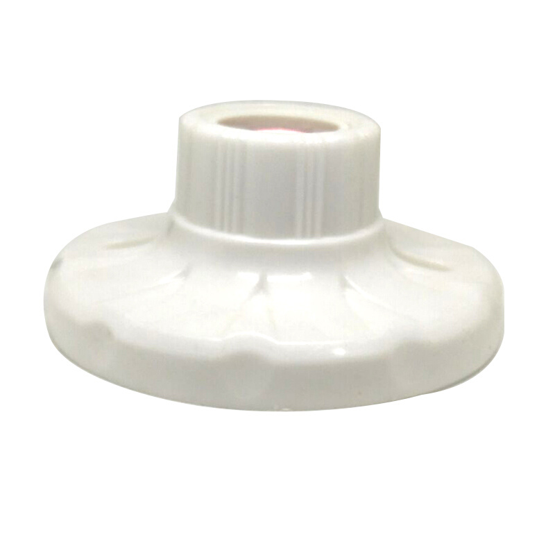 。E27螺口螺纹明装灯座灯头底座插头座吸顶圆形吊灯头大平灯头