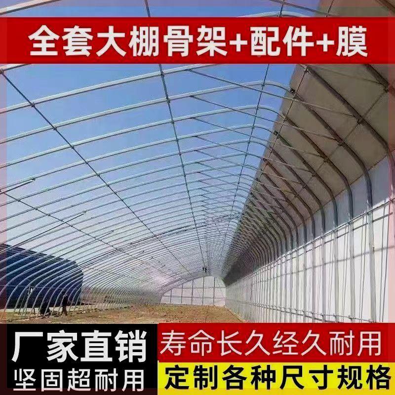 连动温室大棚骨架全套镀锌钢管牛棚种植养殖蔬菜大棚厂家直销定制