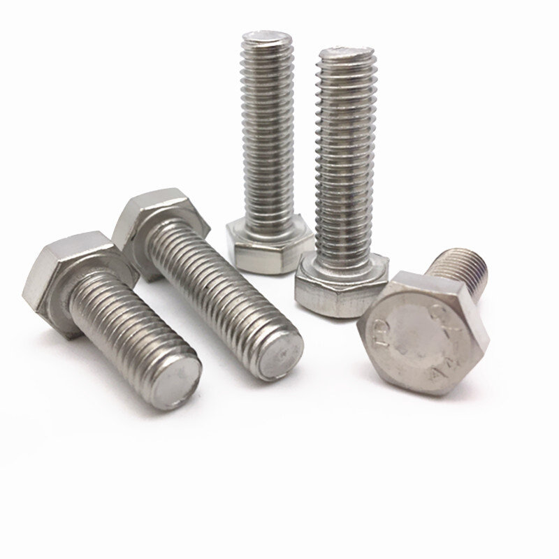 。316不锈钢螺丝外六角螺栓M8x*10*12*16*25*35*45*55*65*75*80*1