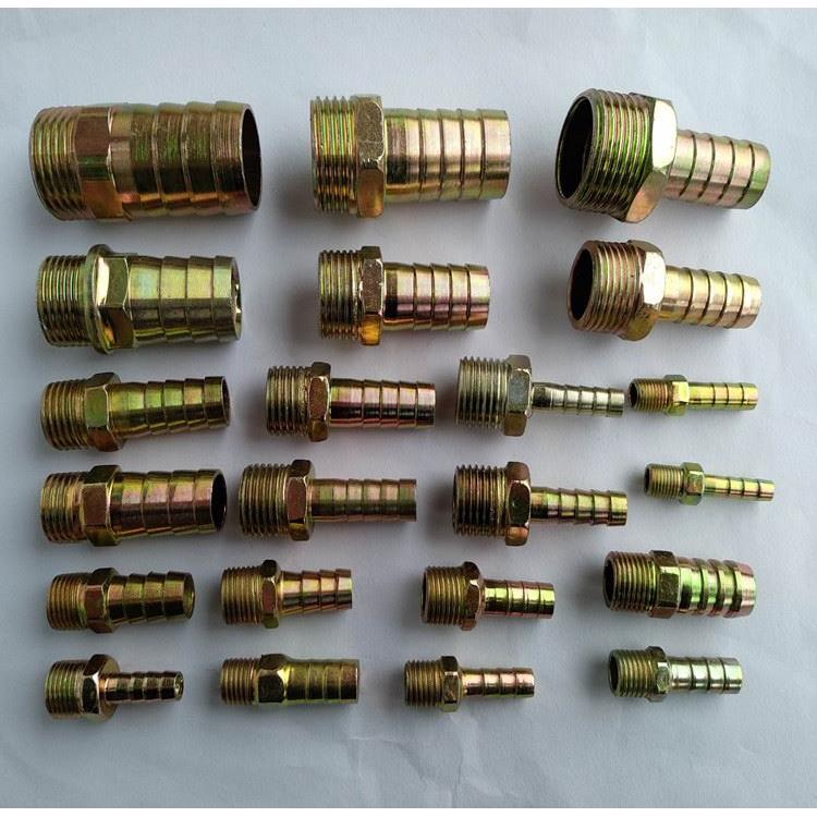 碳钢网管铁宝塔接头镀锌外牙接头快速接头皮管高压油管软管快插