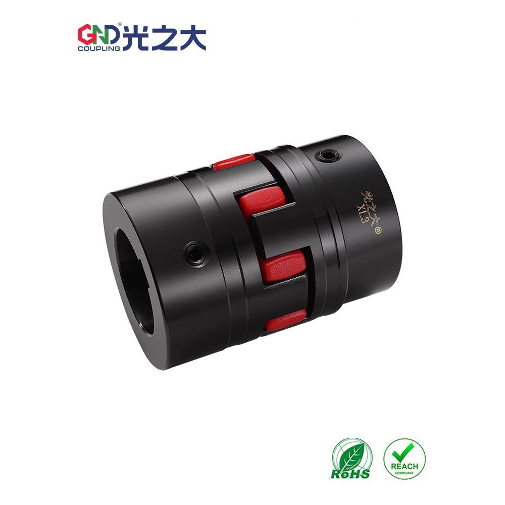 GND45#钢 星型弹性联轴器XL3梅花连接器系列 键槽ML大扭矩顶丝款