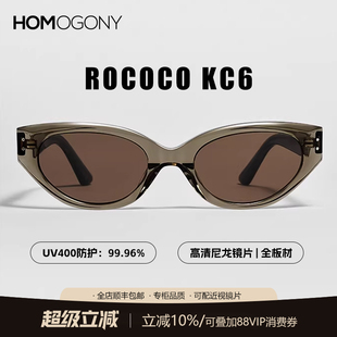 rococo章若楠同款gm猫眼墨镜女男复古高级感太阳镜2024新款杨超越