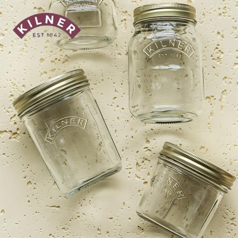 kilner梅森杯英国玻璃储物瓶燕麦片收纳水果沙拉糖果早餐杯密封罐