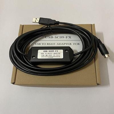 适用三菱PLC编程电缆线FX3U/1N/2N数据线连接线USB-SC09-FX下载线