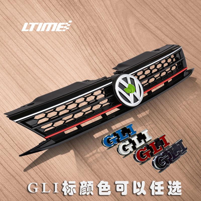 12-18款速腾蜂窝中网饰条改装黑武士专用前杠装饰条格栅混动gli