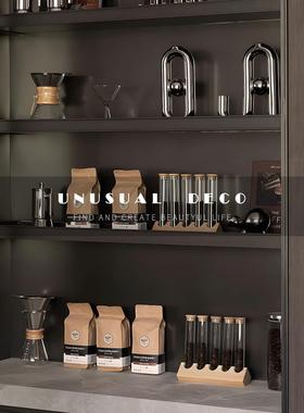 道具咖啡主题装饰品样板间售楼部水吧台酒柜橱柜软装陈设组合摆件