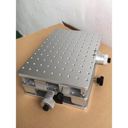 精密二维位移台激光打标机多孔铝板固定条镭射雕刻机升降定位治具