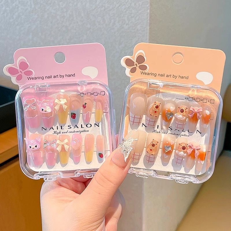 卡通儿童穿戴甲长版显白女童指甲贴2025新款小学生美甲贴无味宝宝可拆卸长美甲贴纸小女孩生日礼物,文具电教/文化用品/商务用品,贴纸/立体贴纸,淘宝优惠券,粉丝福利购,淘宝优惠卷