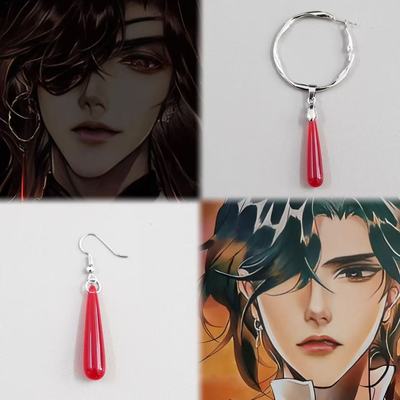 天官赐福花城cos耳环耳夹